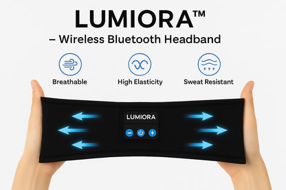 Discover Ultimate Comfort with the Lumiora Wireless Audio Headband - Your Go-To for Hands-Free Listening!