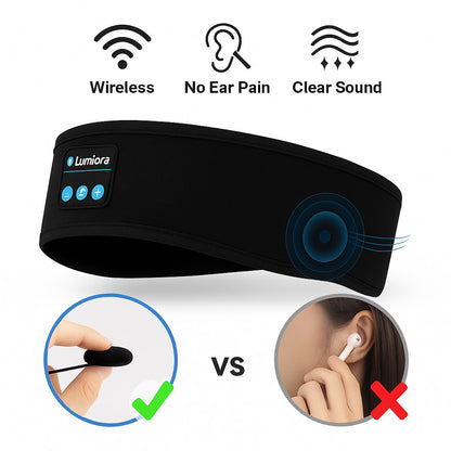 Discover Ultimate Comfort with the Lumiora Wireless Audio Headband - Your Go-To for Hands-Free Listening!